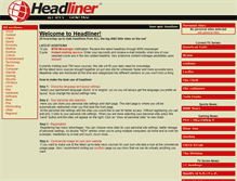 Tablet Screenshot of headliner.org